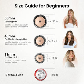 AIMIKE brush styling hair with blow dryer to boost volume quickly