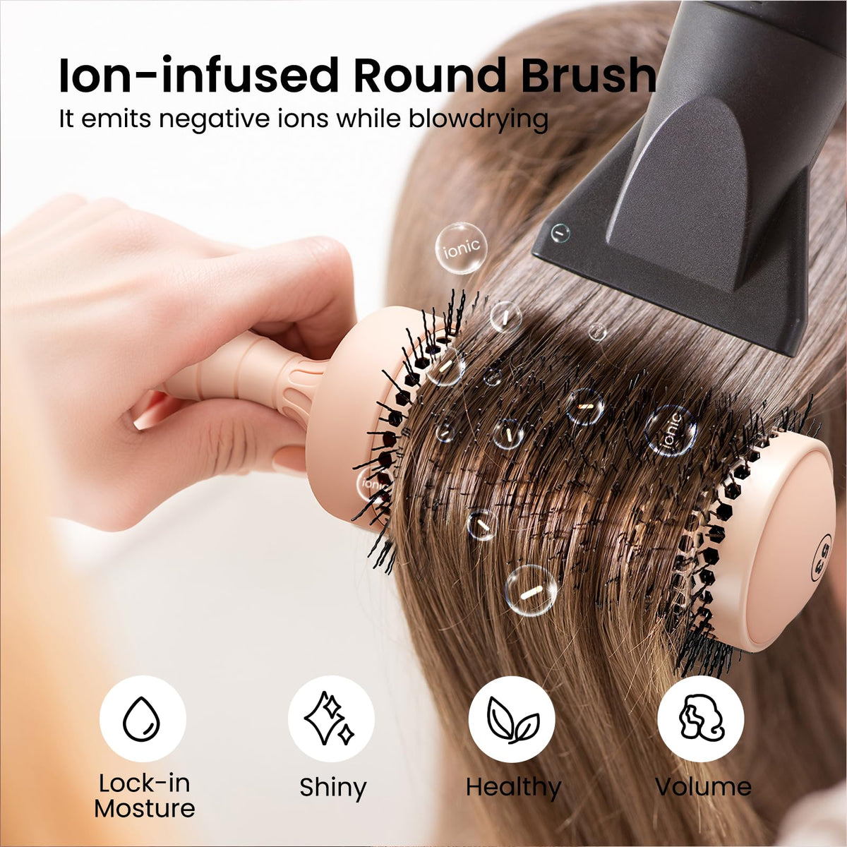 AIMIKE wavy nylon bristles detail offering strong grip without pulling