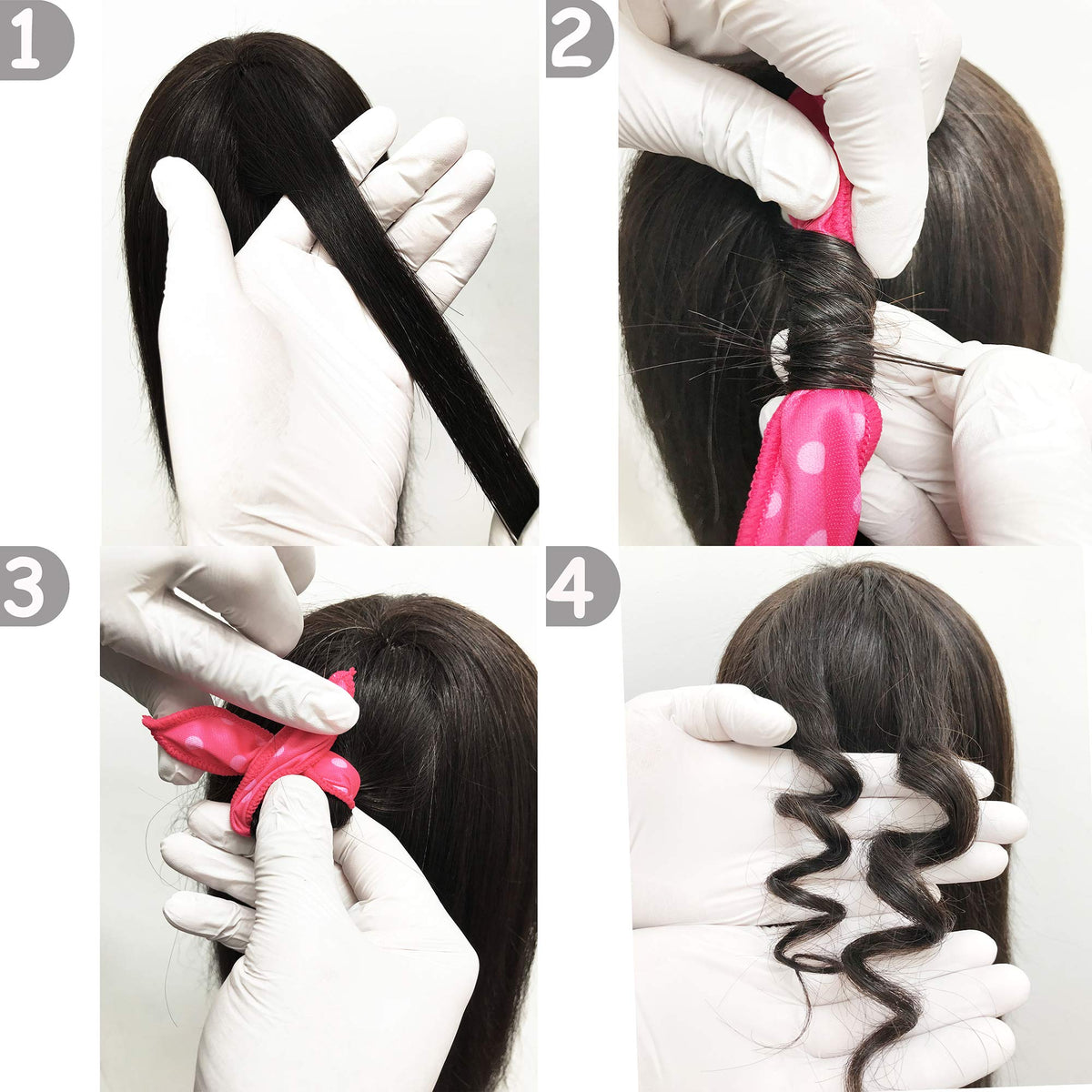 Aimin Hair washable sponge rollers after rinse demonstrating reusable convenience