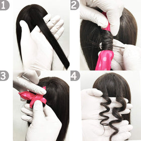 Aimin Hair washable sponge rollers after rinse demonstrating reusable convenience