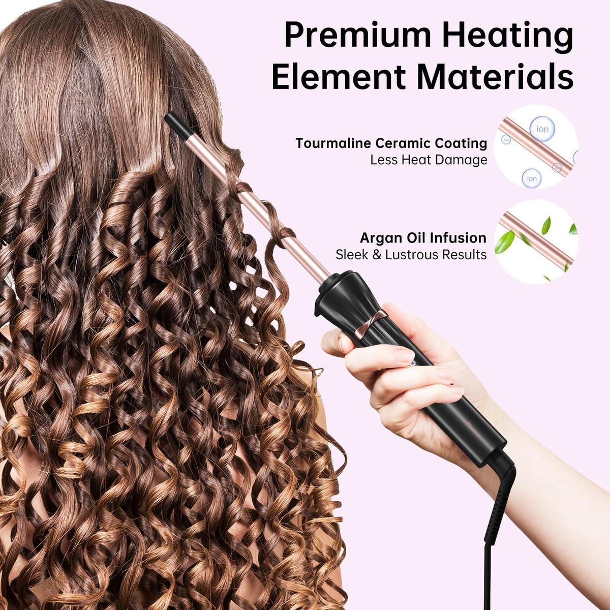 AIMSEE styling small corkscrew curls for defined long-lasting results