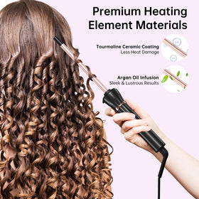 AIMSEE styling small corkscrew curls for defined long-lasting results