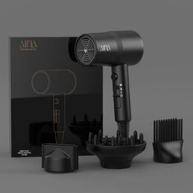 AINA Vader Black comb attachment styling straight hair for detangling benefit