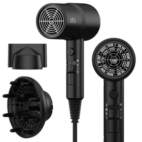 AINA Vader Black front view showing ergonomic design and easy controls for comfortable styling