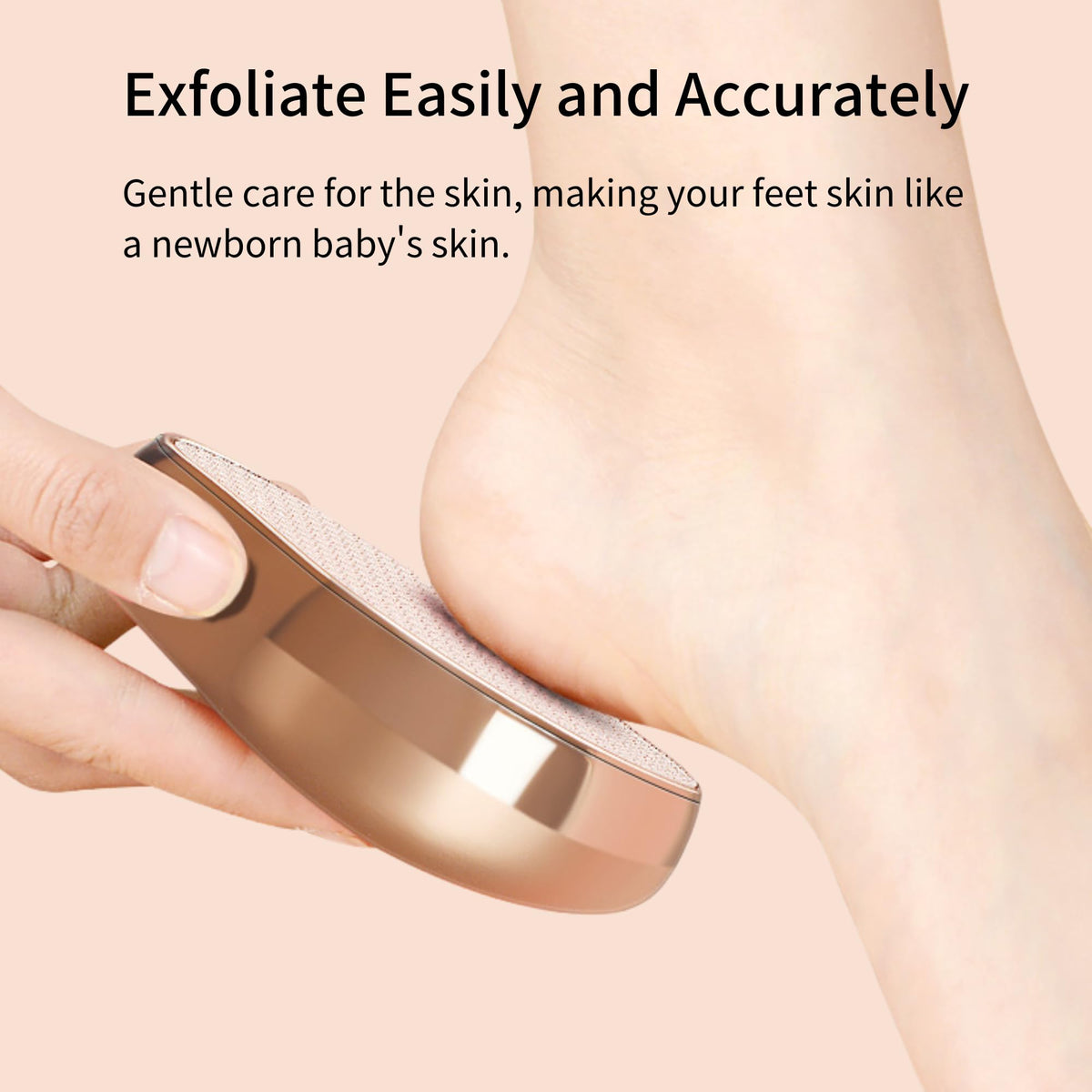Ainio closeup of nano glass surface highlighting fine texture for precise exfoliation