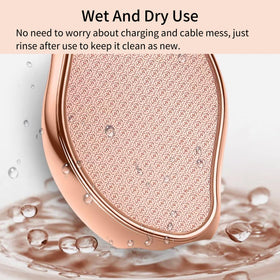 Ainio inside travel pouch indicating portability for on-the-go foot care