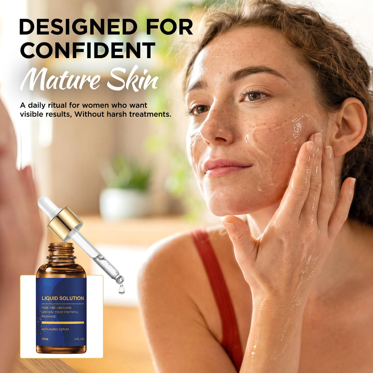 AIPILER Olivita on a bathroom vanity showing everyday routine use