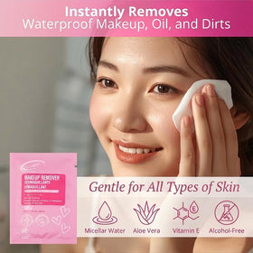 Air Jungles individually wrapped wipe in pink packet highlighting hygienic convenience