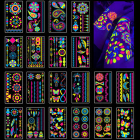 AIRNOGO front packaging showing 20 sheets and neon designs, ideal for parties