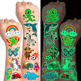 AIRNOGO front packaging showing 36 sheets and 350 plus tattoos, perfect party supply