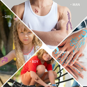 AIRNOGO lifestyle party scene showcasing fun temporary tattoos