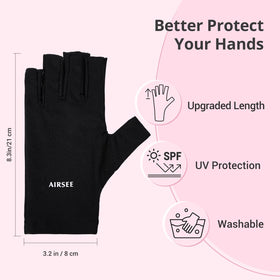 AIRSEE glove on hand next to ruler showing fit and scale