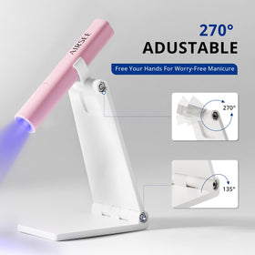 AIRSEE next to smartphone showing scale and travel-friendly size