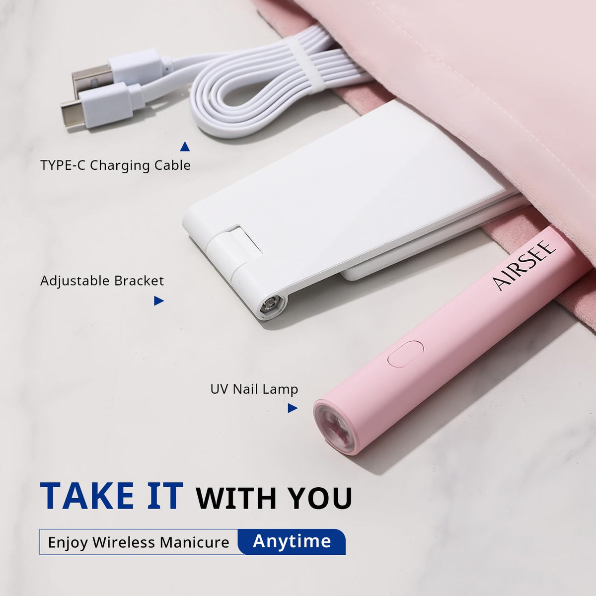 AIRSEE translucent protective cover reducing stray light and safer curing