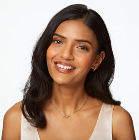 Airspun on skin after application showing matte, softened complexion benefit