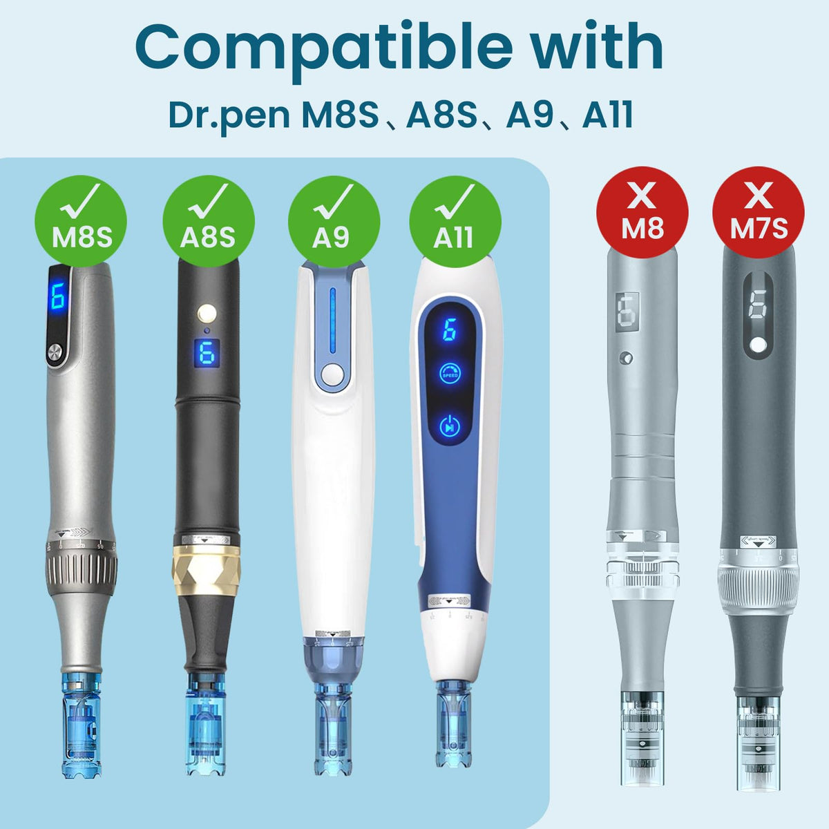 Aiscool cartridge mounted on Dr Pen illustrating secure fit benefit