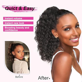 AISI BEAUTY drawstring and interior combs detail for secure comfortable hold