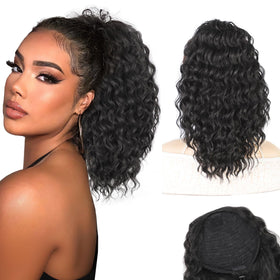 AISI BEAUTY front packaging showing black curly ponytail for instant volume