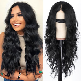 AISI HAIR front view full length showing natural middle part and polished finish