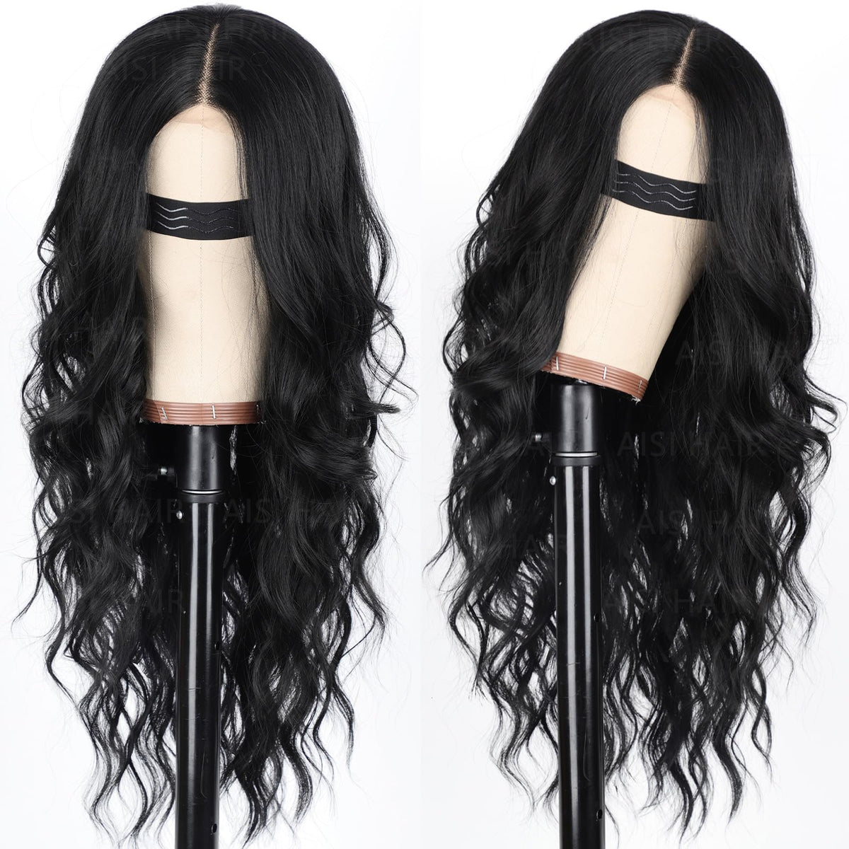 AISI HAIR close-up of lace hairline delivering realistic, glue-free appearance