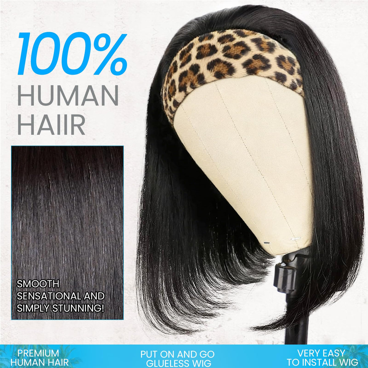 AISI close-up of leopard headband detail adding secure style and comfort