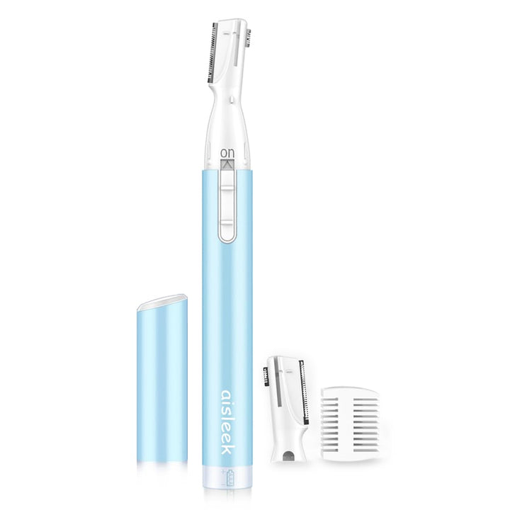 aisleek front packaging showing compact trimmer and benefits