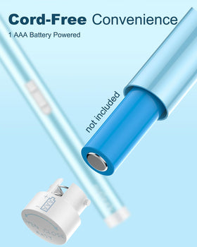 aisleek pen-size held in hand for portable touch-up convenience