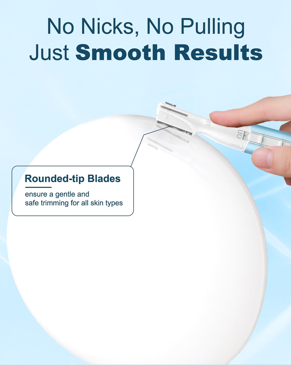 aisleek rinseable blade under water for easy cleaning