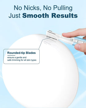 aisleek rinseable blade under water for easy cleaning