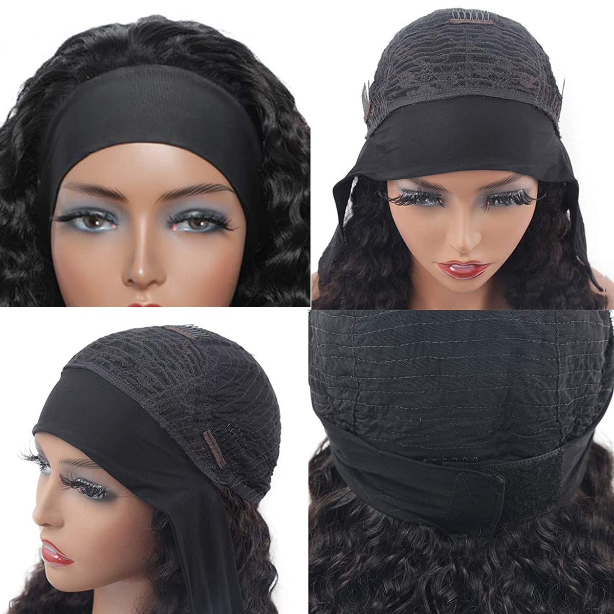 Aiterina wig on mannequin demonstrating natural hairline and styling benefit