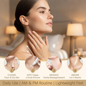 Aiwejay ingredients label close view, highlights collagen peptides and fullerene