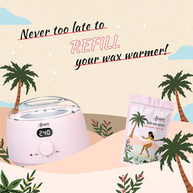 Ajoura wax kit in bathroom lifestyle scene for home salon convenience