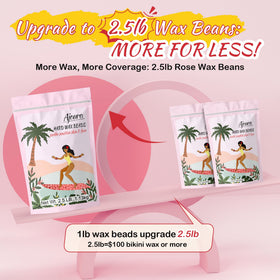 Ajoura wax beads melting in a warmer for fast, even application benefit