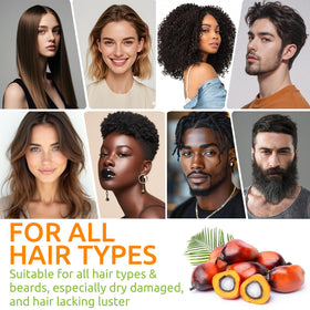 AKBAN before and after hair comparison illustrating fuller, smoother-looking strands