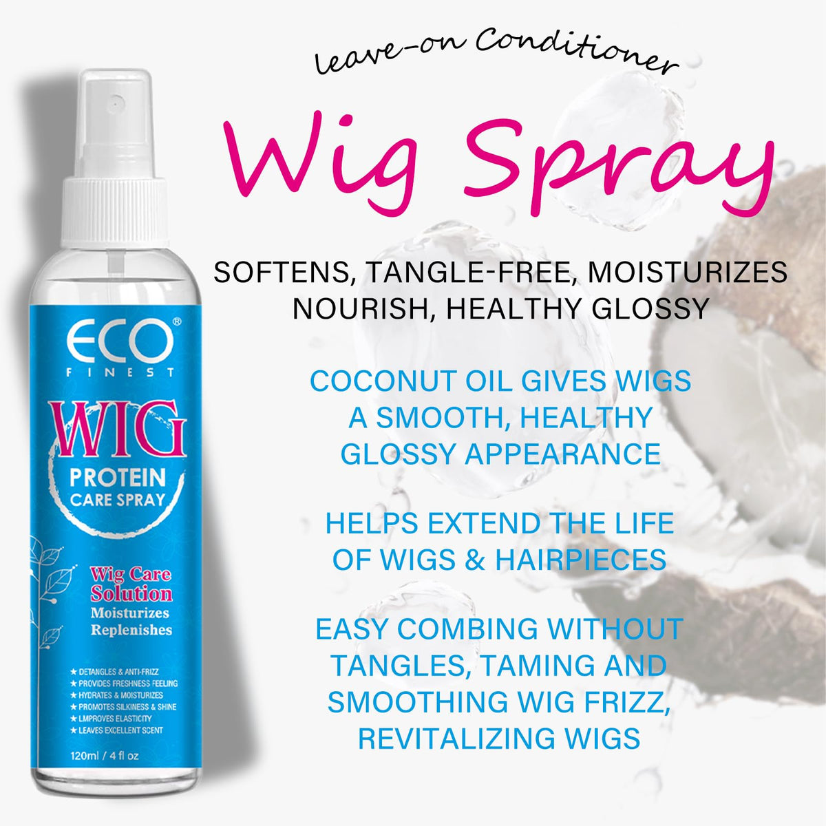 AKBAN spray nozzle dispersing fine mist for even conditioning and easy application