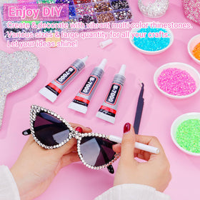 AkiliBIELY three 15ml B7000 glue tubes with needle tip for precise application