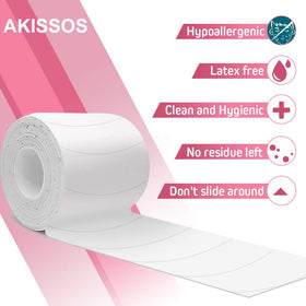 Akissos pad size comparison next to a ruler for accurate dimensions and fit
