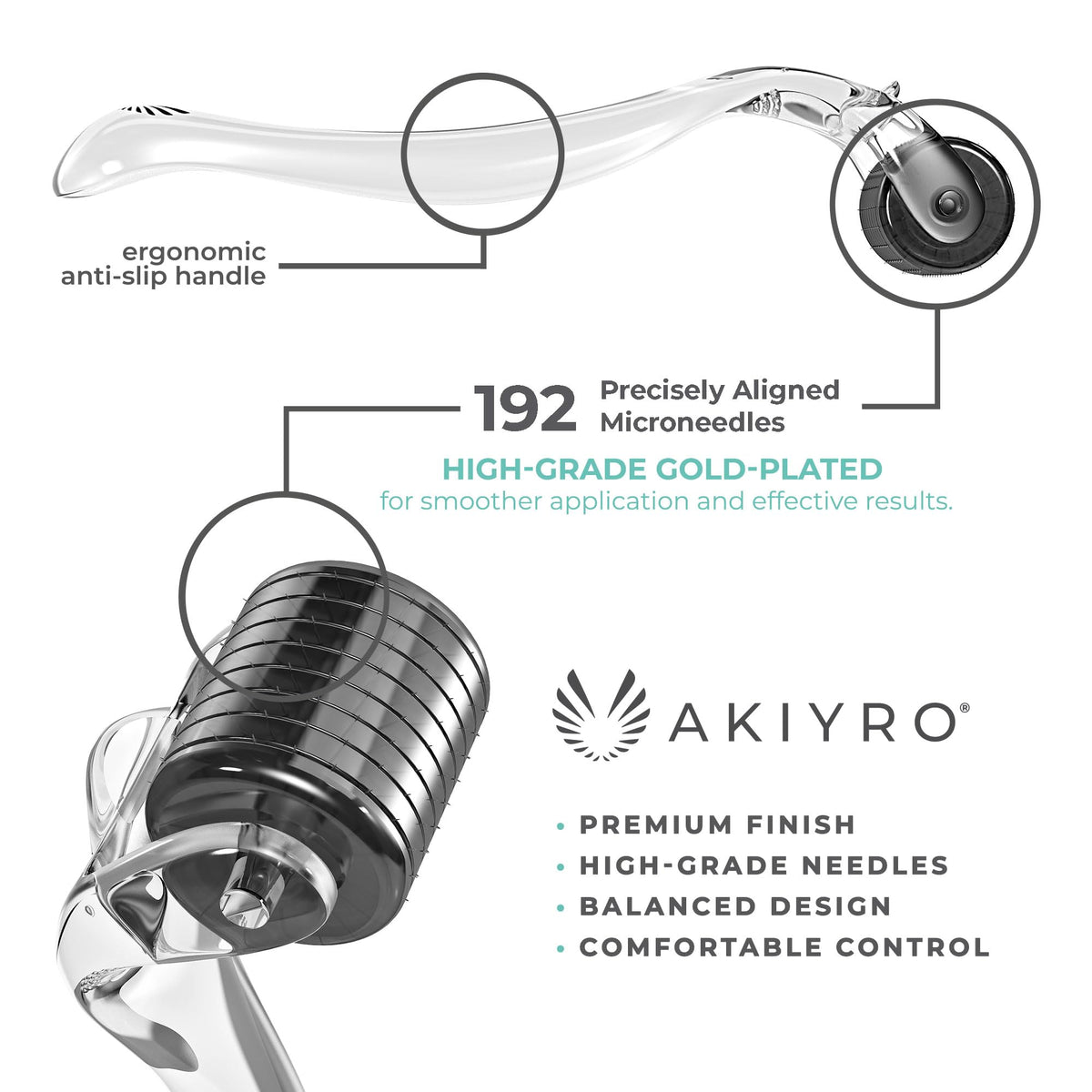 AKIYRO in use on cheek demonstrating safe at-home cosmetic application