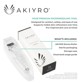 AKIYRO being rolled on scalp showing targeted topical product prep