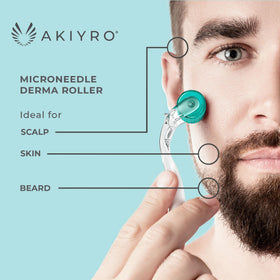 AKIYRO storage case open with roller inside protecting needles between uses