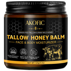 AKOFIC jar front view showing label and compact packaging benefits