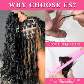AKONSOUL bundle ends detail showing true-to-length full tips benefit