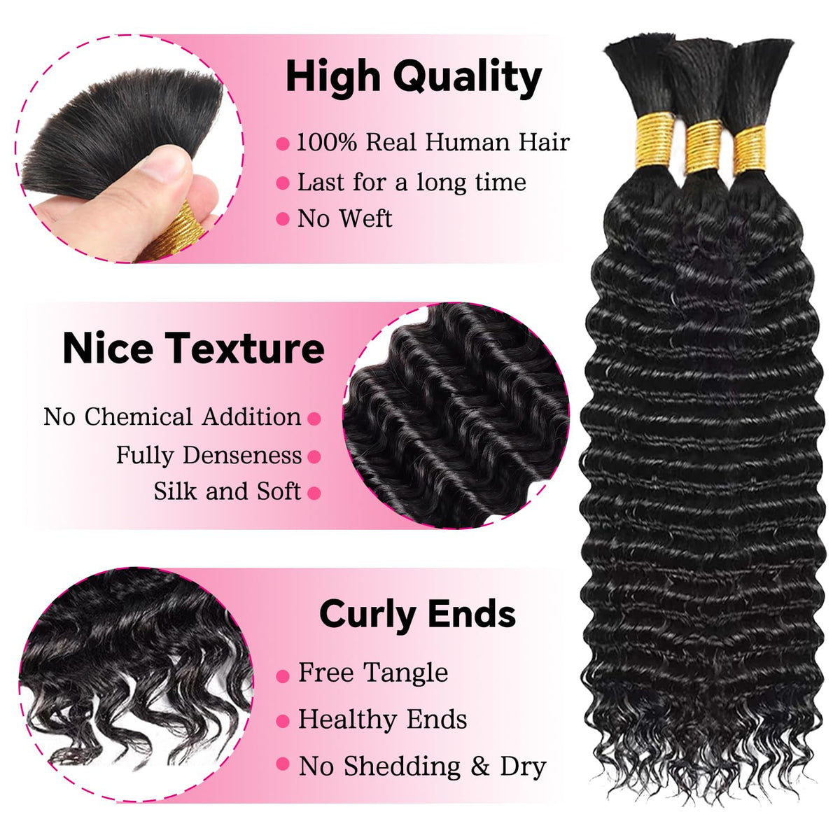 AKONSOUL close-up of deep wave texture highlighting softness and shine