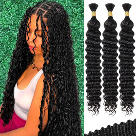 AKONSOUL front packaging showing deep wave bundles with natural color benefit