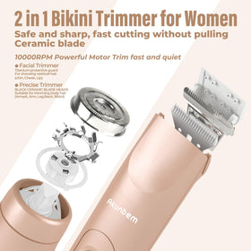 Akunbem close-up of hypoallergenic ceramic blade highlighting smooth, gentle cutting benefit