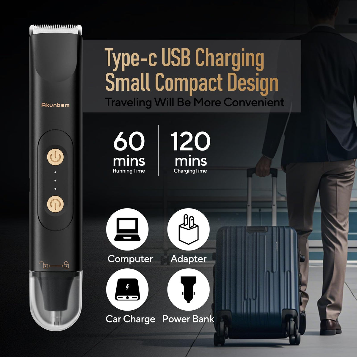 Akunbem hand-held scale shot showing portable size for travel convenience