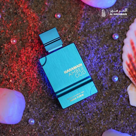Al Haramain amber and vanilla texture close-up conveying warm gourmand character