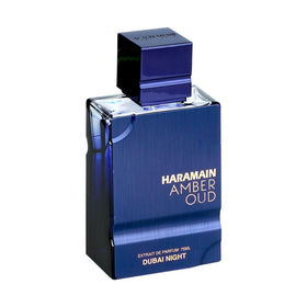 Al Haramain close-up label detail highlighting scent name and premium finish