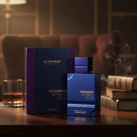 Al Haramain boxed packaging highlighting Dubai Night presentation and gift-ready appeal