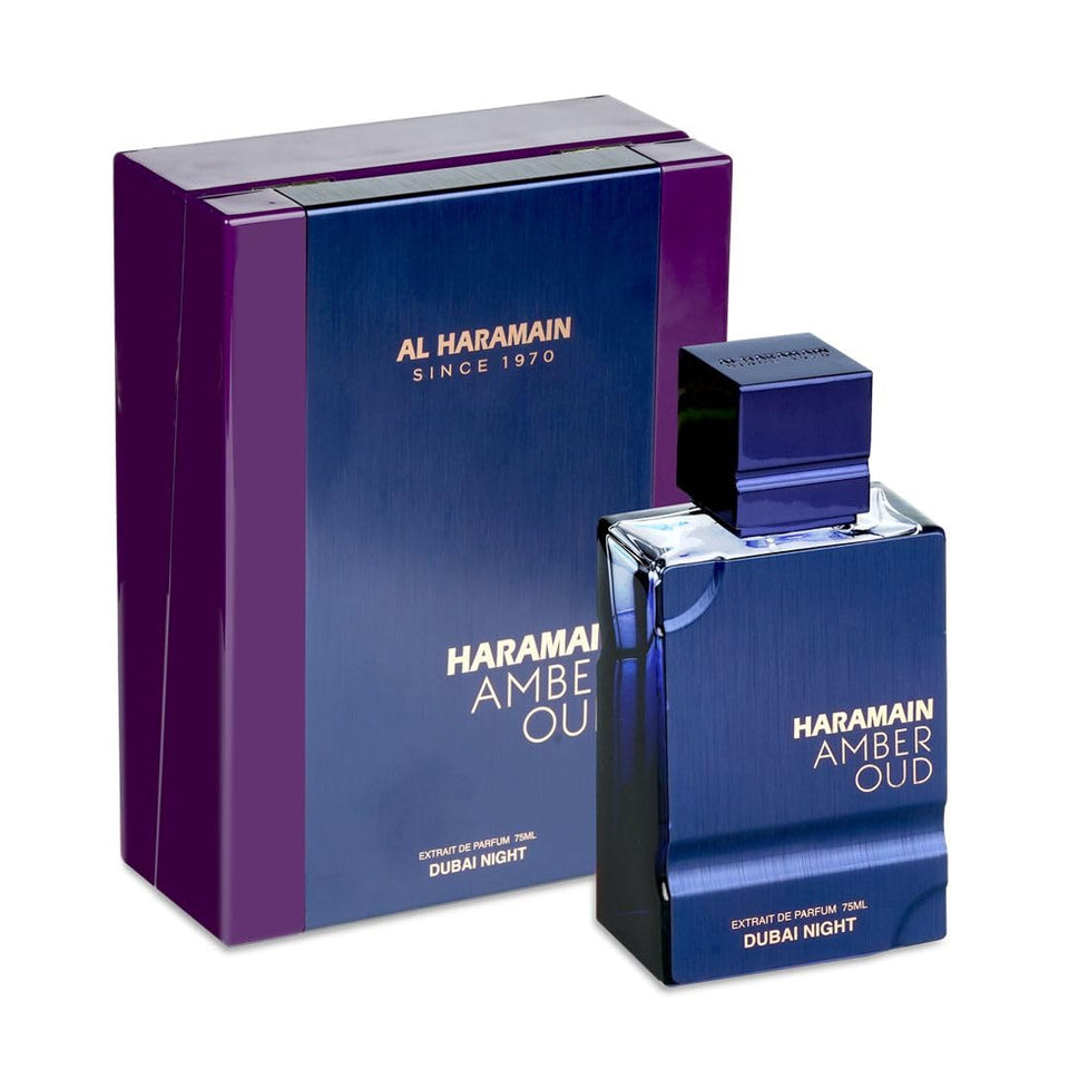 Al Haramain bottle front view showing elegant packaging and travel-friendly size